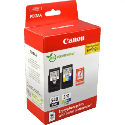 Zestaw tuszy Canon PG-540 / CL-541 / 5225B013 CMYK do drukarek (Oryginalny)